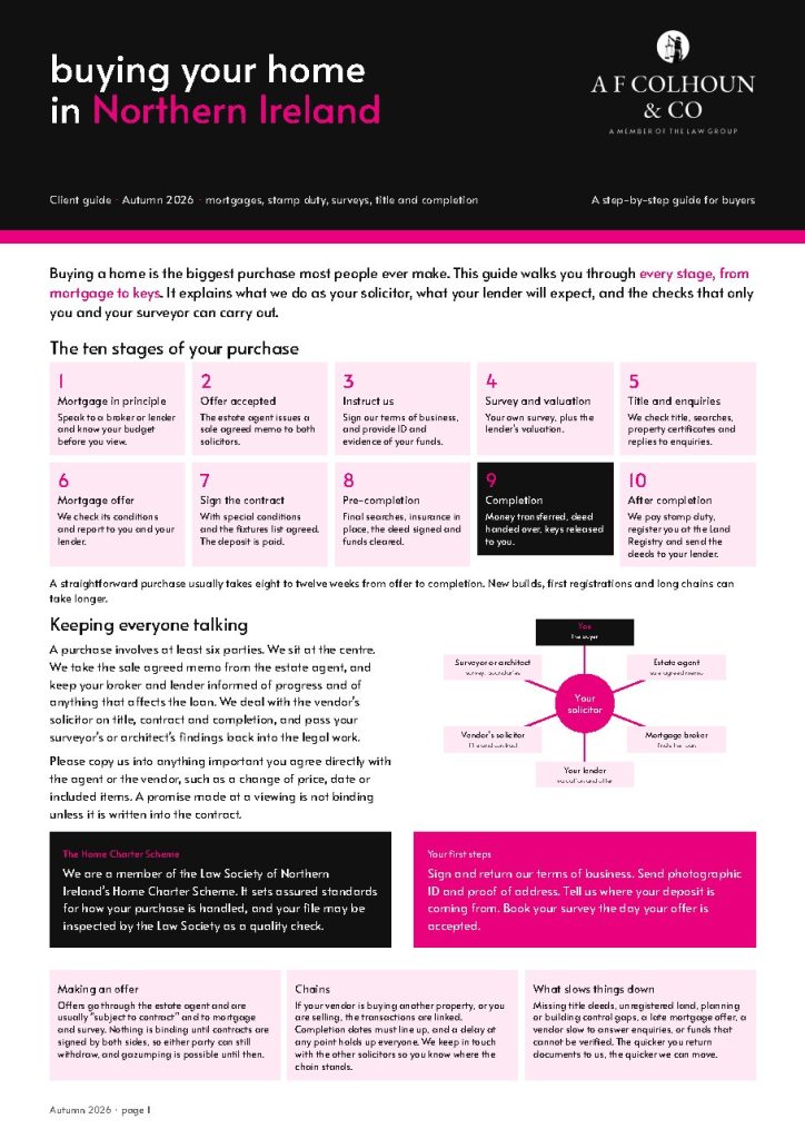 Buying Your Home in NI cover